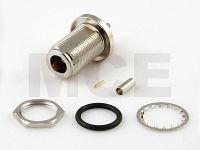 N Jack Bulkhead for RG 174 / 188 / 316, Crimp