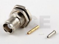 TNC Jack Bulkhead for coaxial cable 1.13 mm