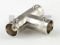 BNC T-Stück, BNC Buchse auf BNC Buchse auf BNC Buchse, 50 Ohm