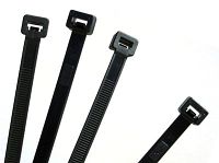 Cable Ties, Black, 4,5 x 200 mm