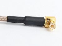 RG 316 mit MCX-Winkelstecker auf N-Kabelbuchse, Länge 10cm