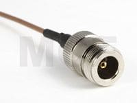 RG 316 mit MMCX-Winkelstecker auf N-Kabelbuchse, 25cm