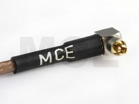 Lucent Stecker, 15cm RG 316, SMA Einbau-Kabelbuchse