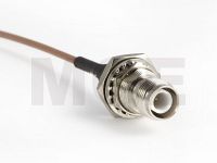 RG 316 mit Lucent Winkelstecker auf RP-TNC Einbau-Kabelbuchse, 15cm