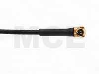 Pigtail, I-PEX to TNC Bulkhead HEX 8, Coaxial Cable 1,13, Length 225mm