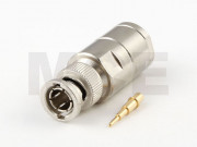 BNC Plug for RG 213 / 214 - PTFE - Clamp