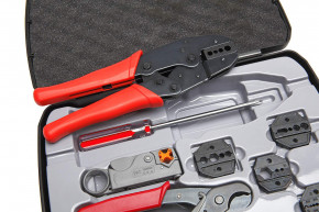 Crimping Tool Kit 7 in 1, For Coaxial Cable