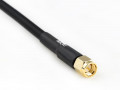 H 155 Coaxial Cable assembled with BNC Male to SMA Male, 5m