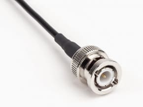 BNC Stecker auf BNC Winkelstecker mit RG 174, 10cm