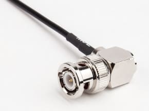 BNC Stecker auf BNC Winkelstecker mit RG 174, 25cm