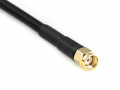 H 155 PE WLAN Coaxial Cable assembled with RP SMA Male to SMA Male, 35m