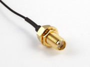 Pigtail, U.FL to SMA Bulkhead HEX 8, 1.13mm Coaxial Cable, Length 40cm
